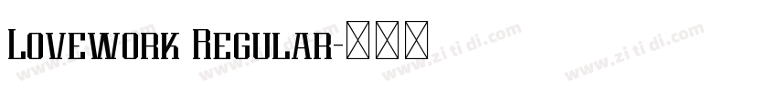 Lovework Regular字体转换